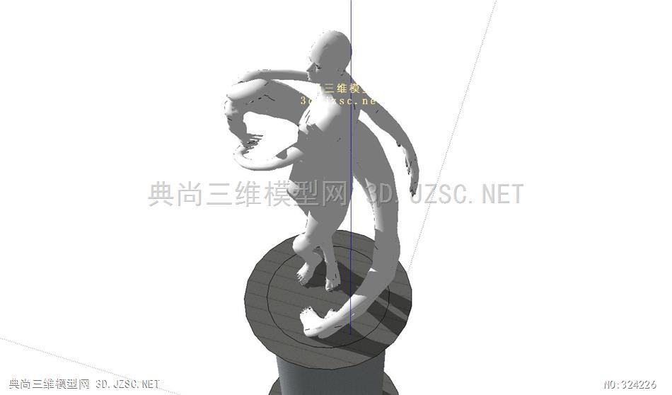 探究SU人物雕塑模型的设计与制作