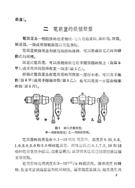 电葫芦简易修理指南