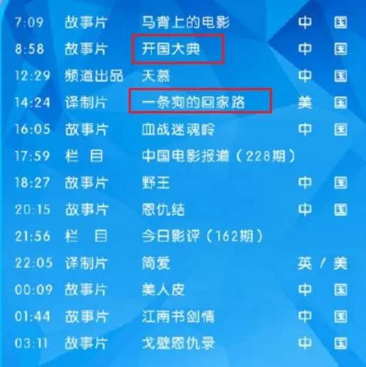CCTV-6节目表，探索电影世界的多彩之旅