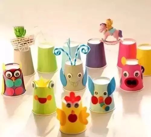 中班美术手工，纸杯小鱼DIY