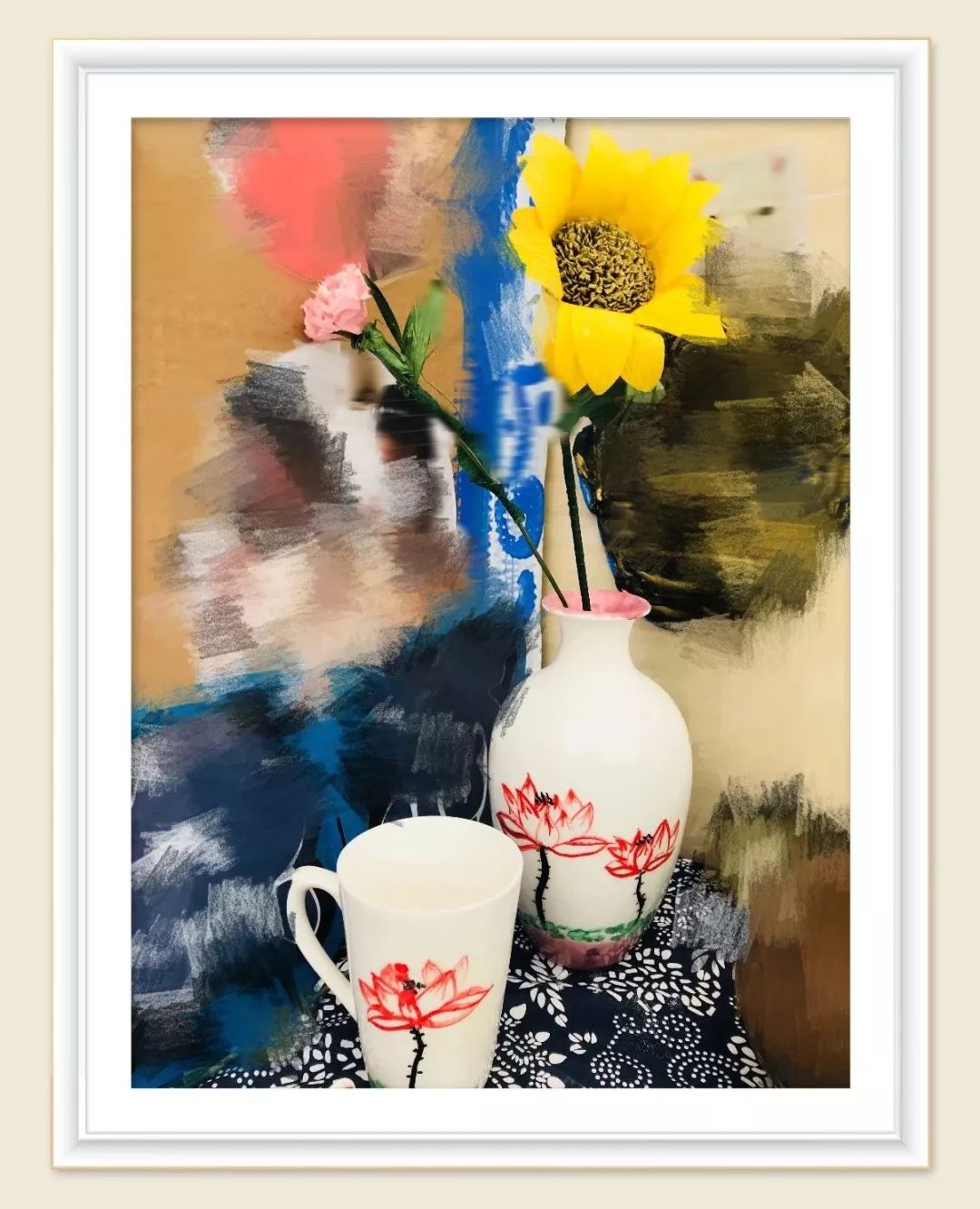 美术教师油画棒作品，艺术教育的璀璨瑰宝