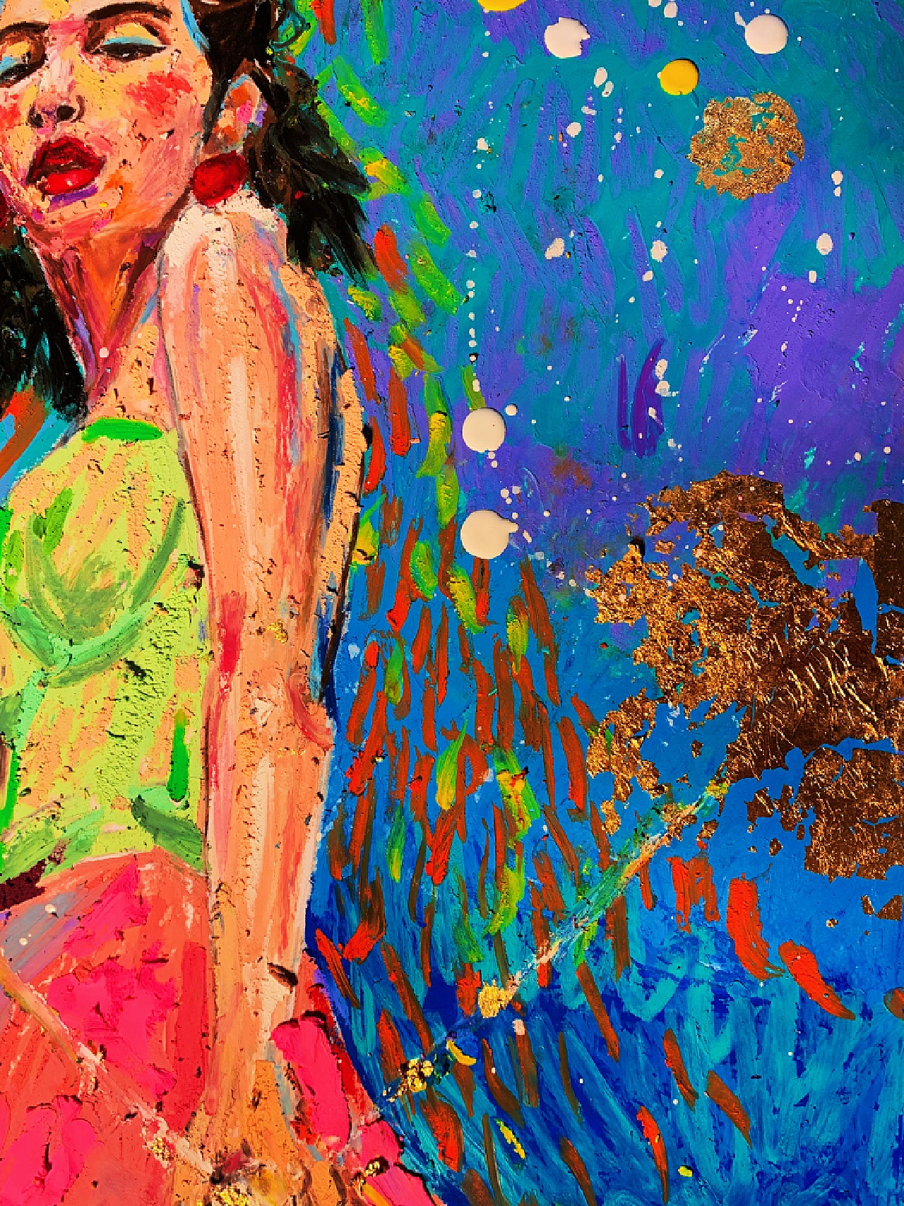 油画棒作品与美术作品的世界探索